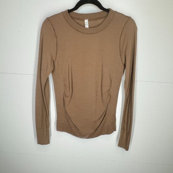 Athleta Foresthill Ascent Top in Rustic Beige - Picture 1 of 6